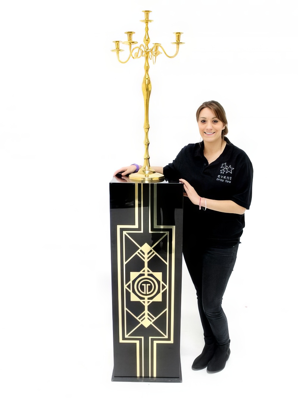 CAP06OPT002_glossy_black_plinth_with_art_deco_gatsby_gold_detailing_and_a_gold_candelabra_event_prop_hireoptimised.jpg