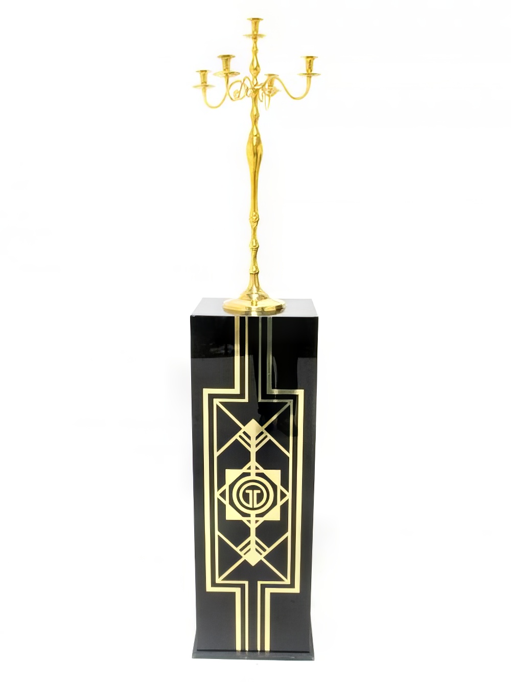 CAP06OPT002aglossy_black_plinth_with_art_deco_gatsby_gold_detailing_and_a_gold_candelabra_event_prop_hireoptimised.jpg