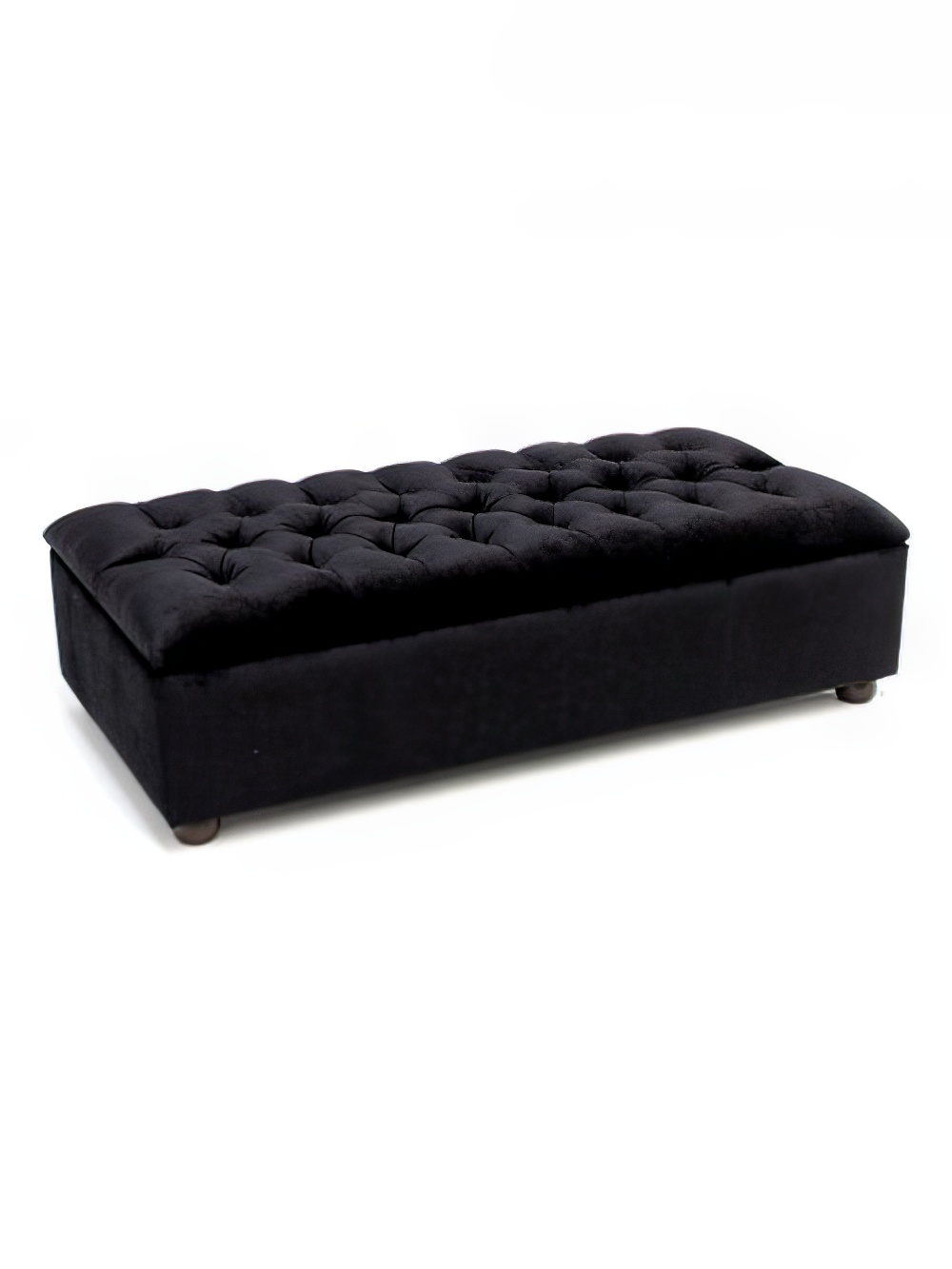 FUR309_Black_Velvet_Chesterfield_Bench_Seat_black_buffet_1_event_prop_hire_optimised.jpg