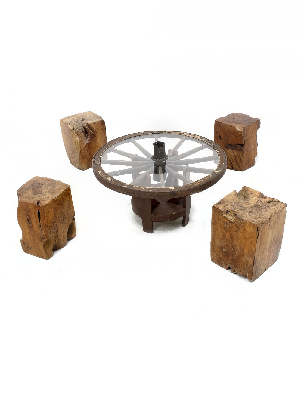 FUR61_FUR225_Wagon_Wheel_Table_Rustic_Wooden_Block_Stoolevent_prop_hire_LG_711_copy.jpg