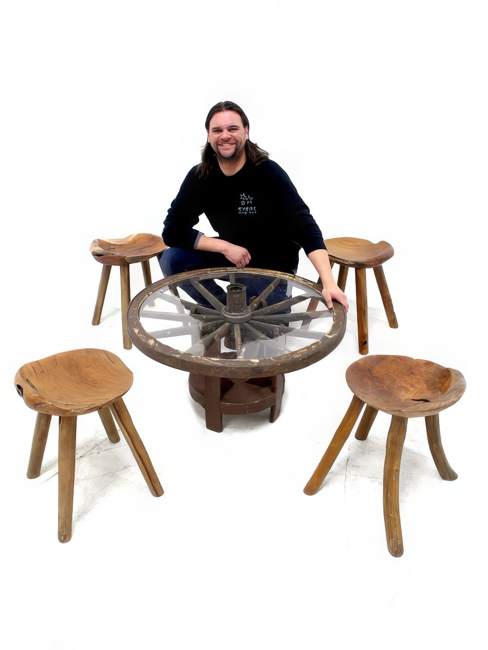 FUR61_FUR503_Wagon_Wheel_Table_Rustic_Wooden_Milk_Maid_Stoolevent_prop_hire_LG_722_copy.jpg