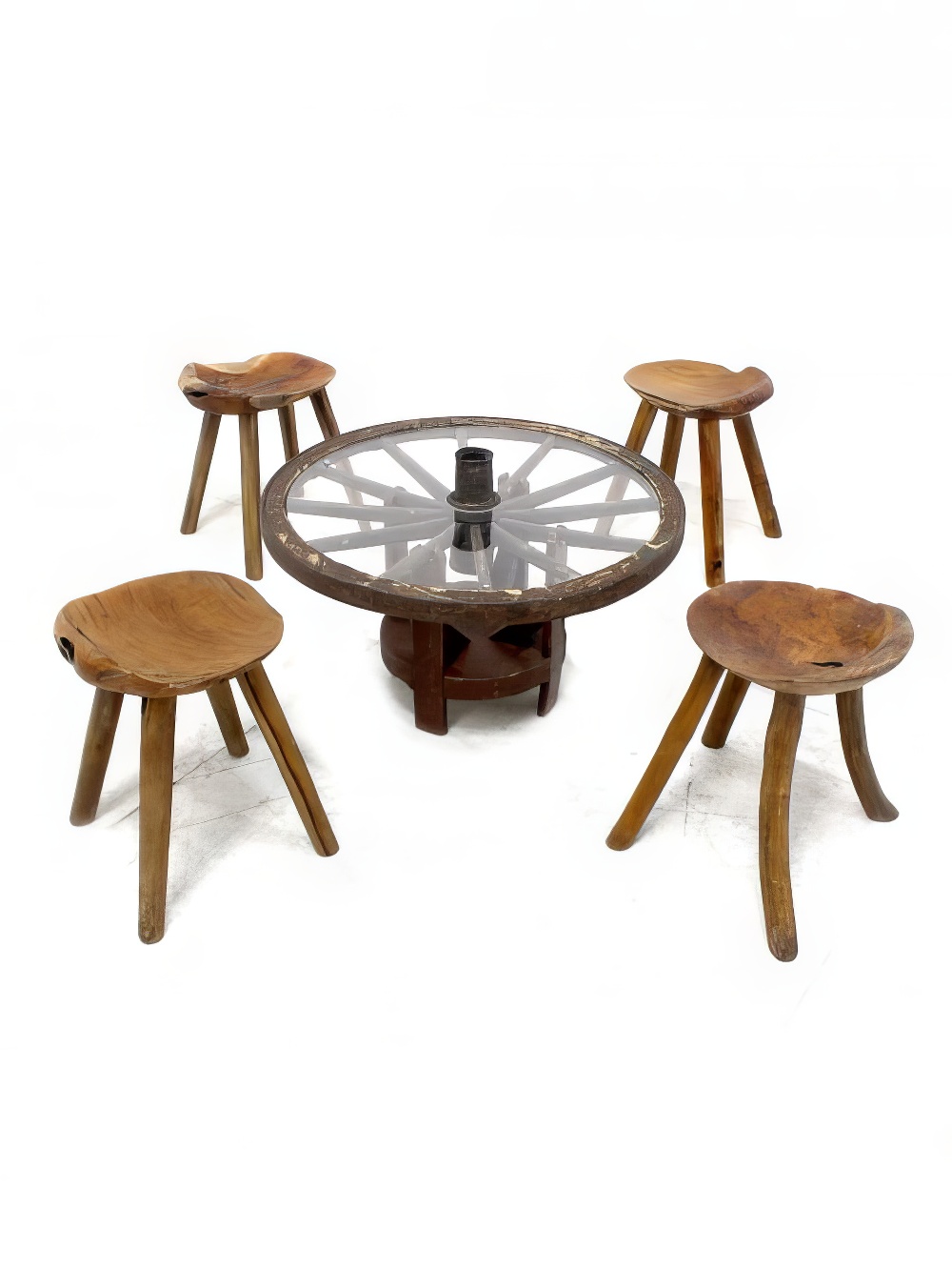 FUR61_FUR503_Wagon_Wheel_Table_Rustic_Wooden_Milk_Maid_Stoolevent_prop_hire_LG_723_copy.jpg