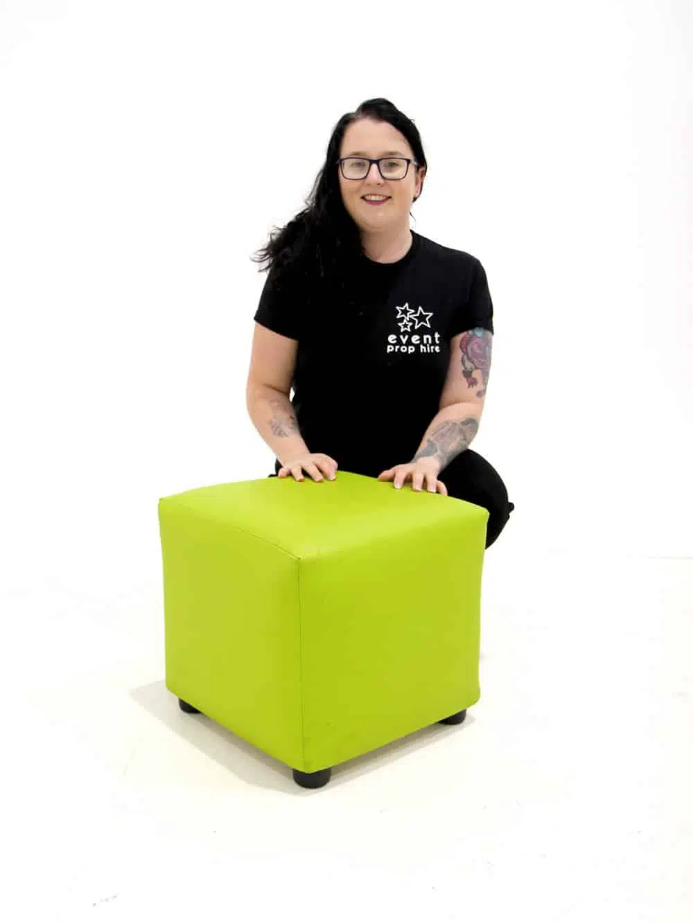 FUR118_Lime Green Cube Single Seater_190