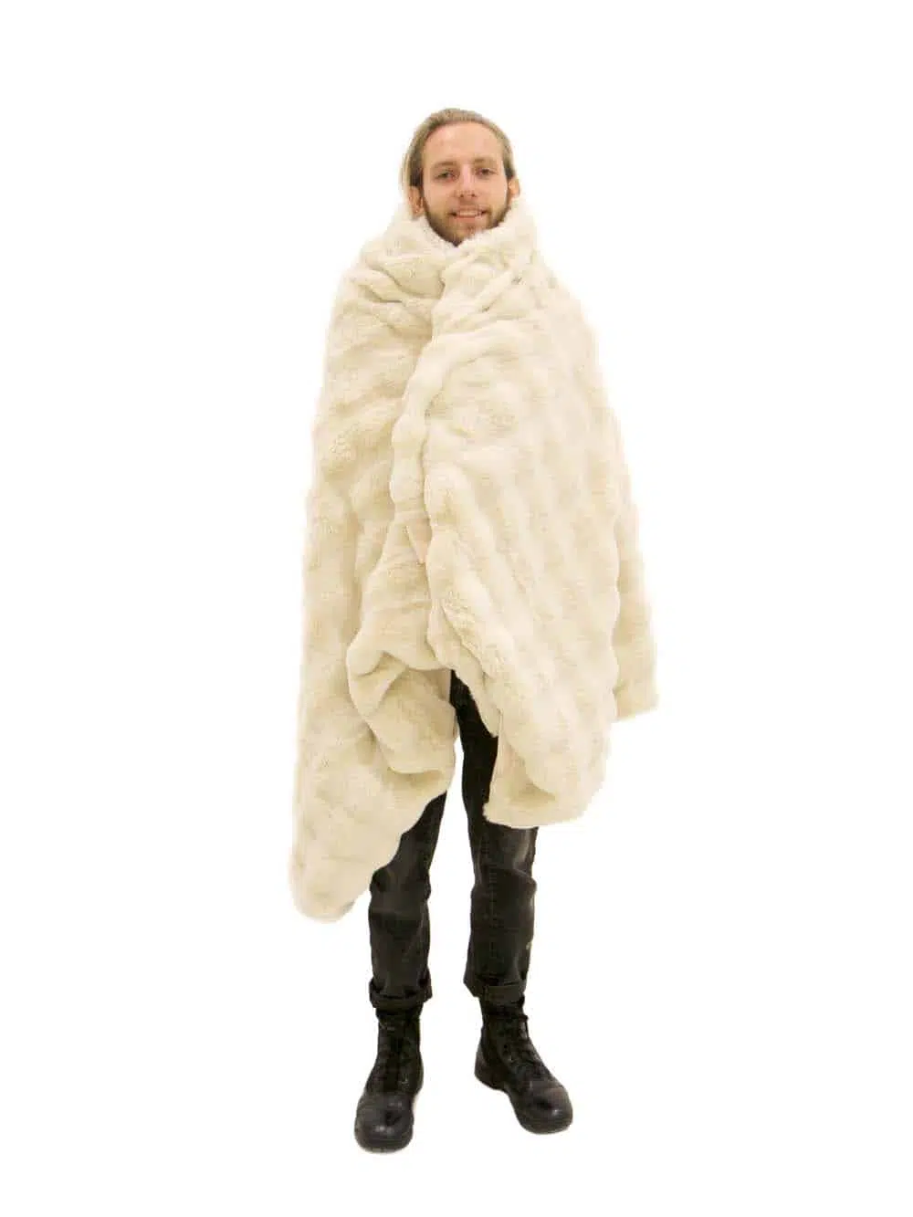 FUR453 _Faux Fur Throw - Cream - (Style_Size May Vary)-event_prop_hire_EPH_Creative_604