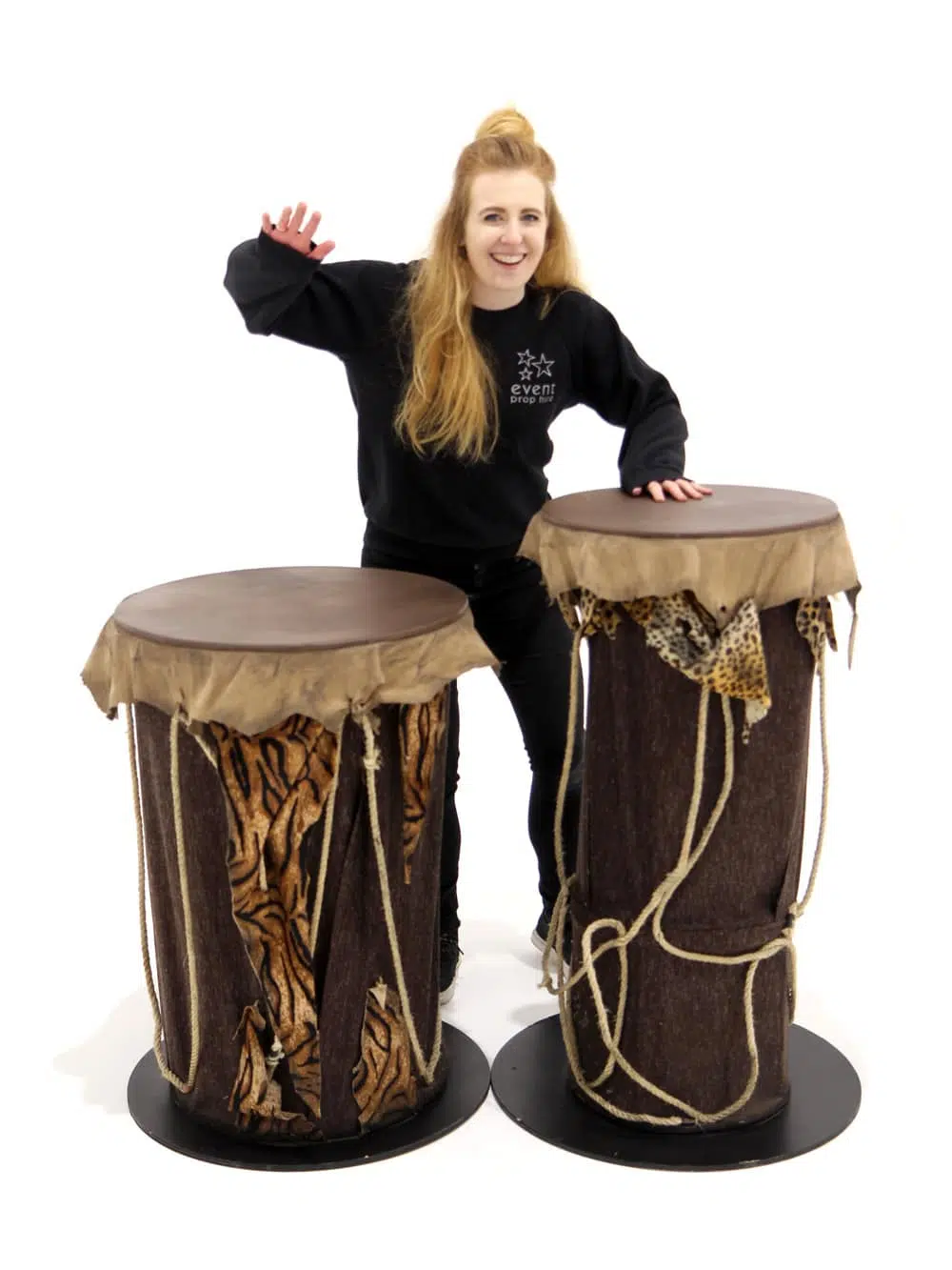 JGL07 Jungle Drum Set of 2 _event_prop_hire_092_Optimised