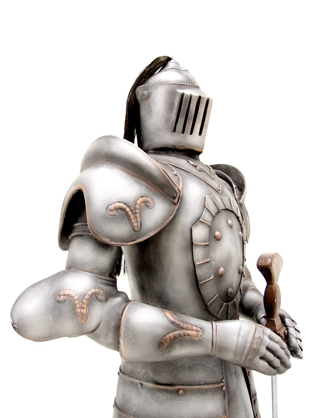 MDL40_Life-size Silver Medieval Knight_084