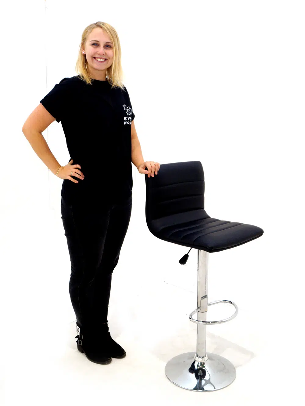 SN1521 Black Swivel Bar Stool _event_prop_hire_069