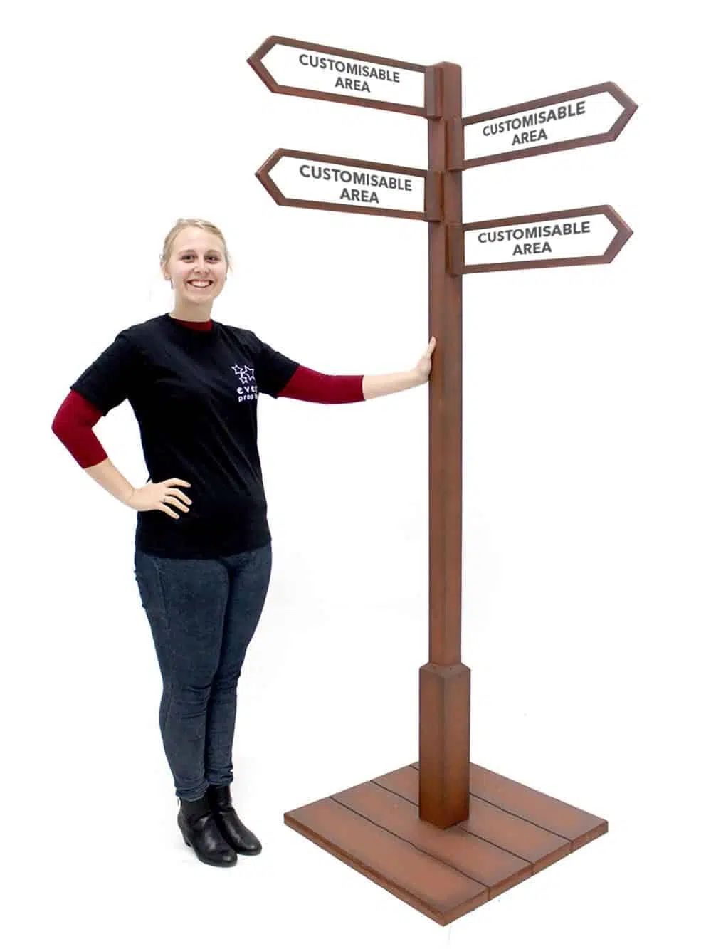 SN1656 - Multi Directional Rustic Sign - 4 Posts copy