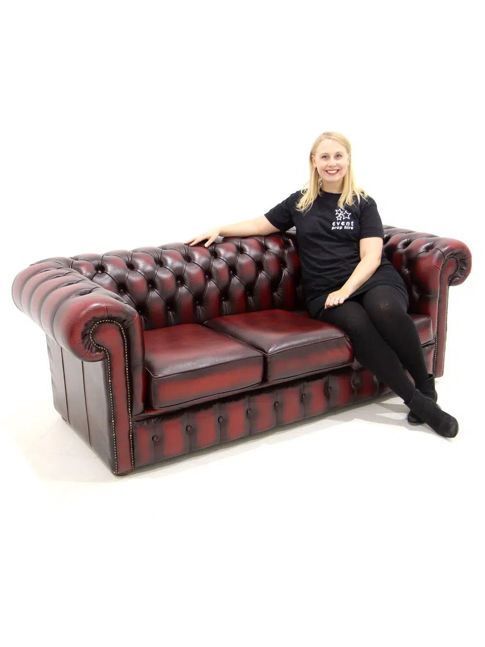 SN1689_Antique Oxblood Chesterfield Sofa - Three Seater_211