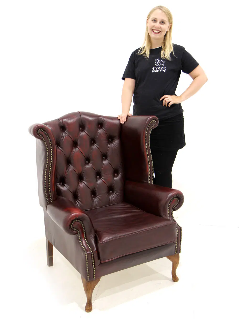 SN1696_Antique Oxblood Wingback Armchair_207