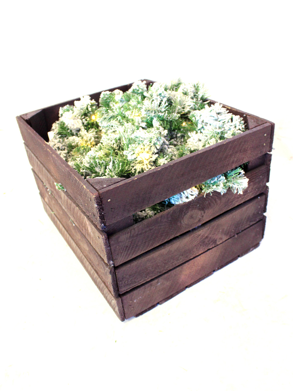 SN3130_High_Sided_Crate_with_Flocked_Pre-Lit_Christmas_Garlands_event_prop_hire_0009IMG_7335_copy