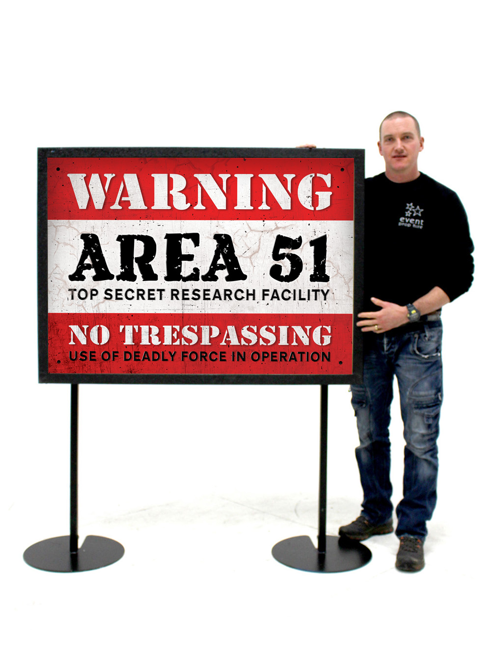 SN3232_Area_51_Sign_event_prop_hire_0104SN3232_-_Area_51_Sign_with_model_copy