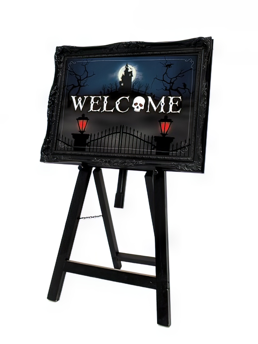 SN3881_Halloween_Welcome_Signevent_prop_hire_Welcome_black_without_model_copy