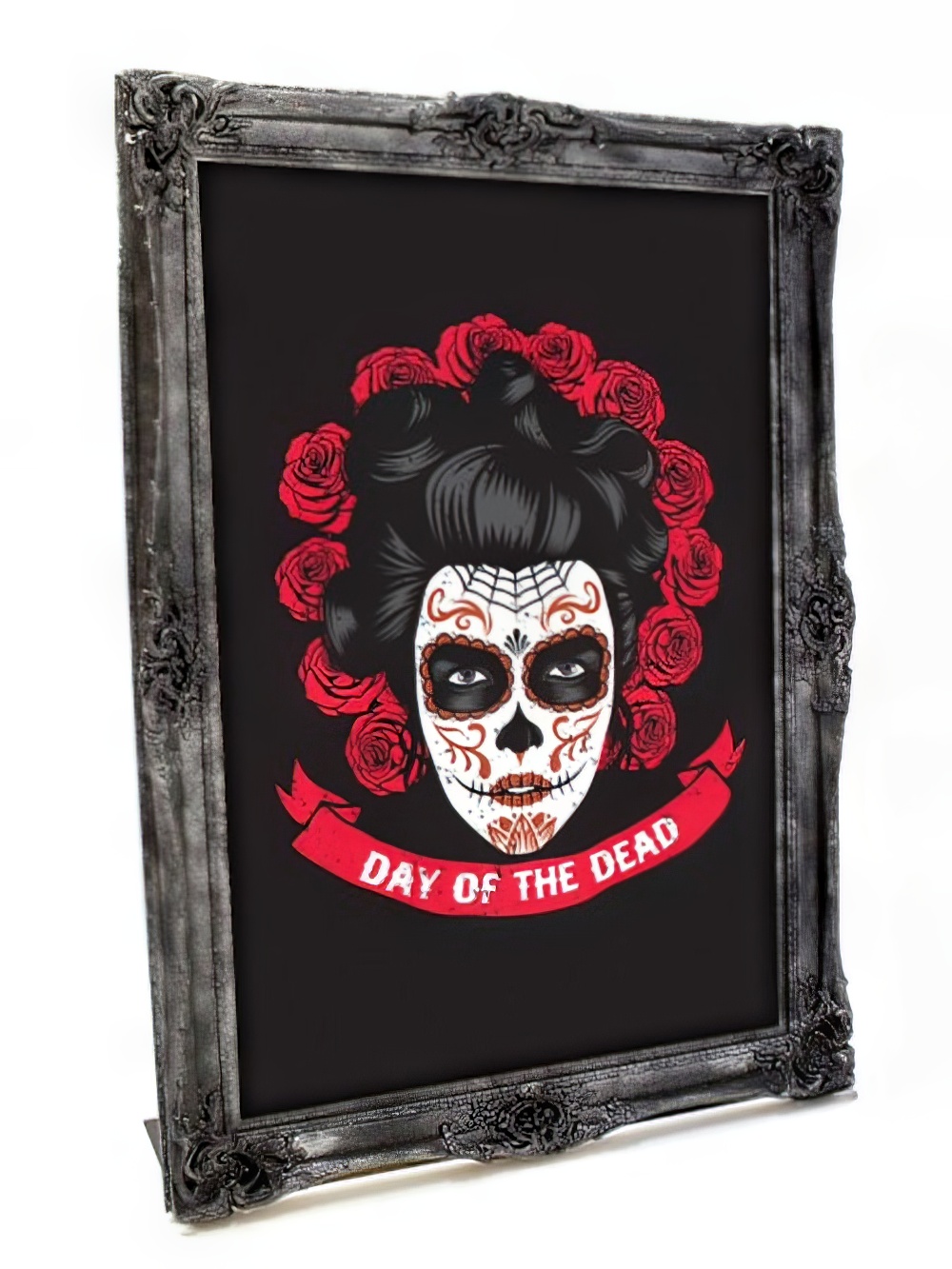 SN3927_Large_Black_Frame_with_Day_of_the_Dead_Insert_2event_prop_hire