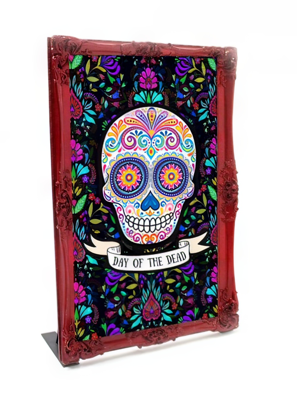 SN3938_Large_red_frame_with_day_of_the_dead_insert_3event_prop_hire_2