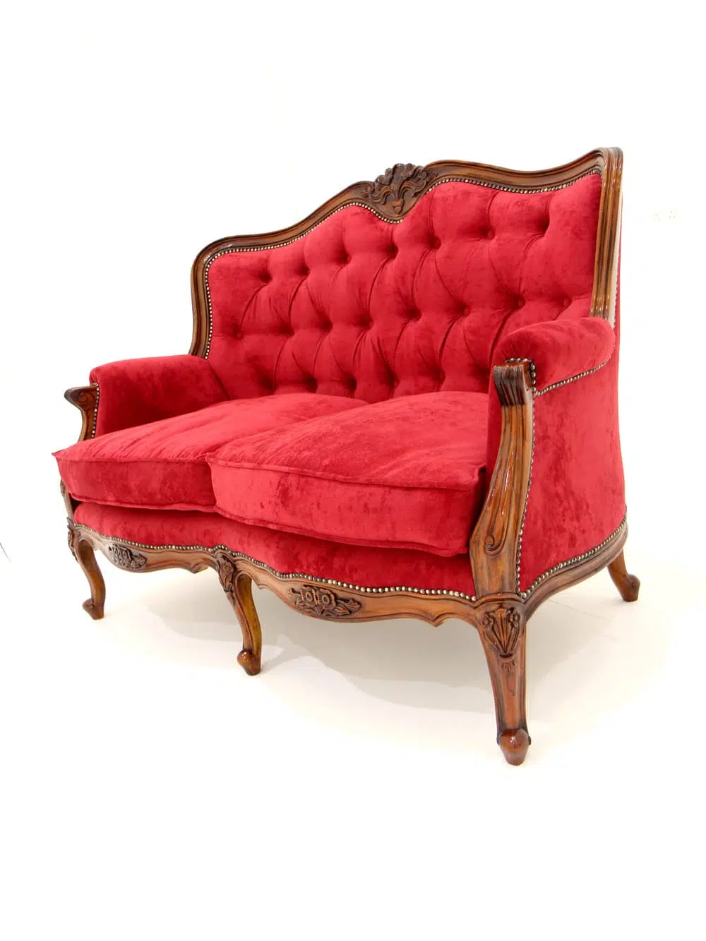 SN4233 French Style Period Sofa - 2 seater (brown edge) _event_prop_hire_010