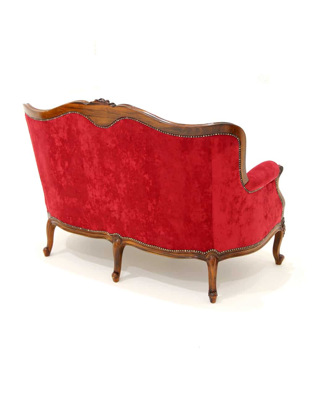 SN4233 French Style Period Sofa - 2 seater (brown edge) _event_prop_hire_011