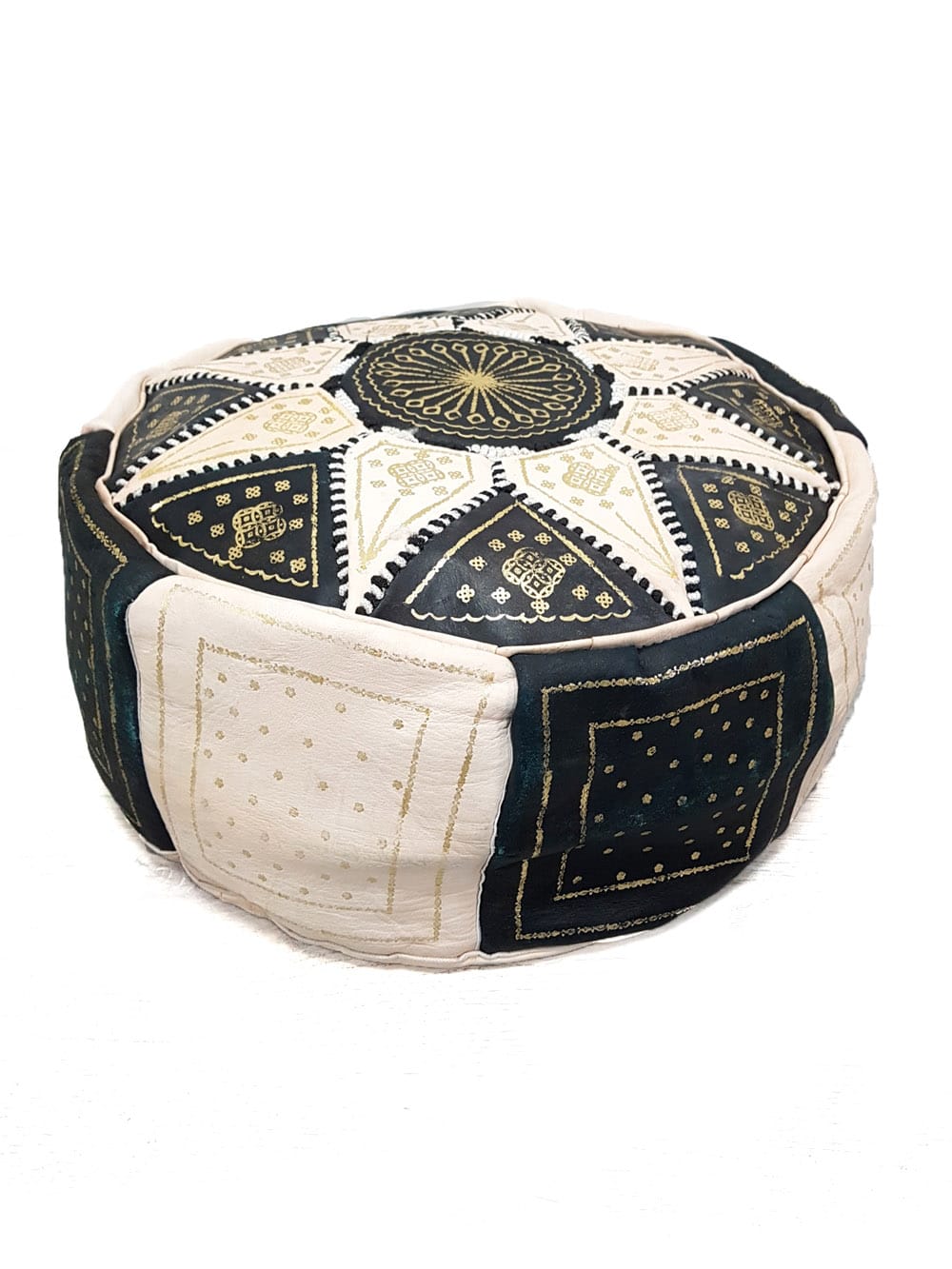 SN6714_Leather Pouffe - Patterned_206