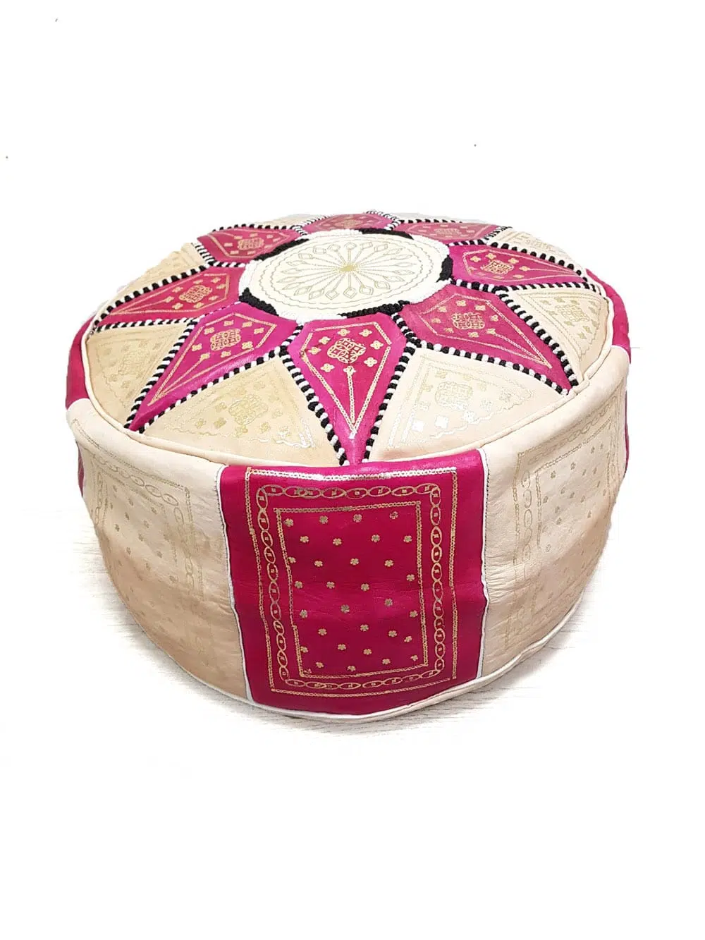 SN6714_Leather Pouffe - Patterned_212