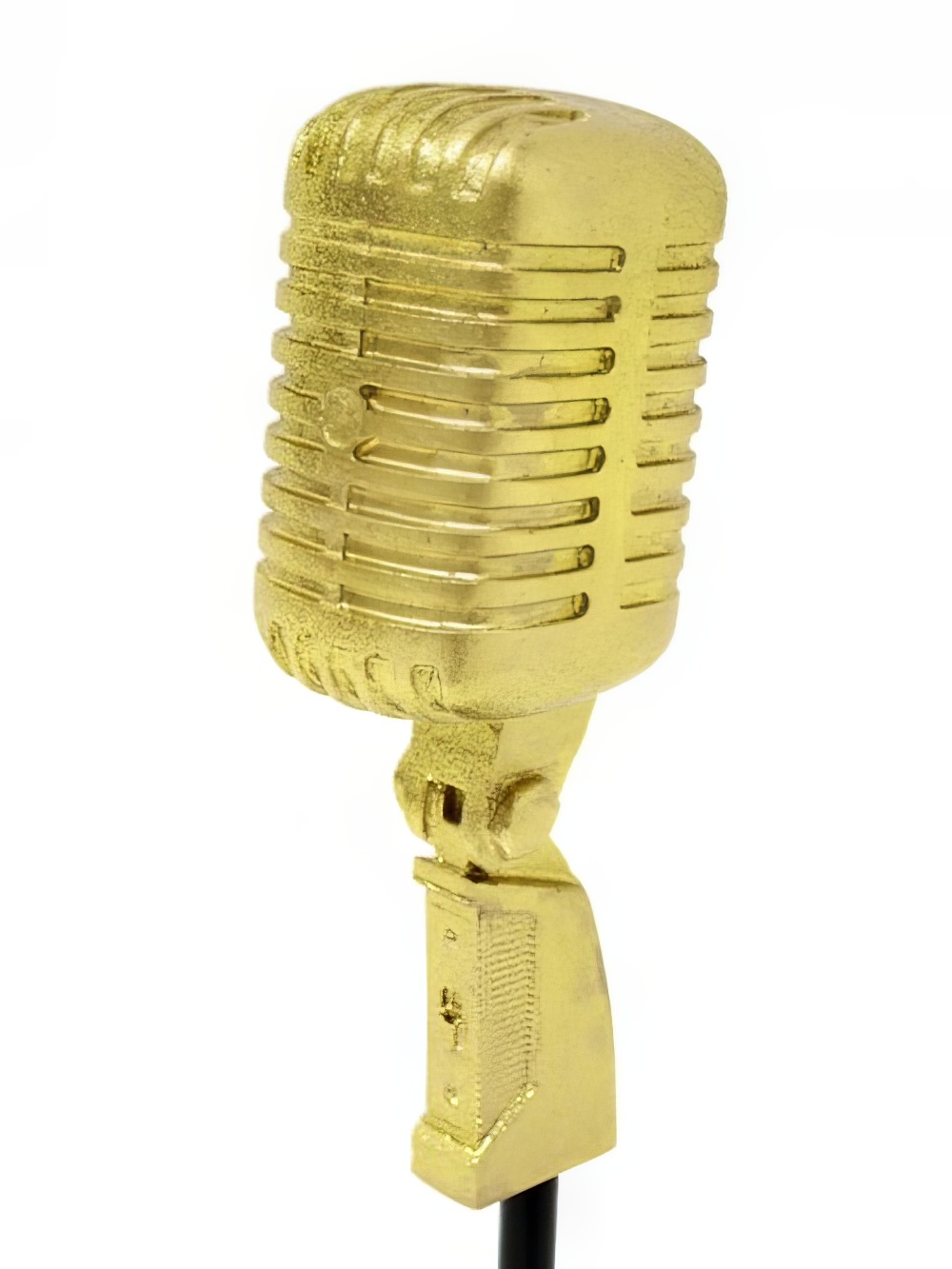 TBL85_gold_glittered_retro_1950s_microphone_table_centre_4_event_prop_hireOPTIMISED