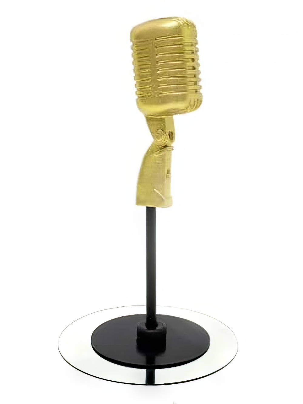 TBL85_gold_glittered_retro_1950s_microphone_table_centre_5_event_prop_hireOPTIMISED