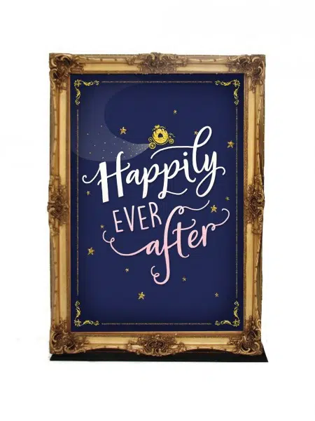 SN4702_Giant_Gold_Framed_Sign_with_Fairytale_Saying_3event_prop_hire_014