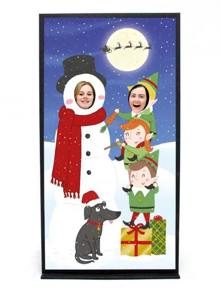 SN4734_Snowmanand_amp_Elves_Peep_Thru_Boardevent_prop_hire_001