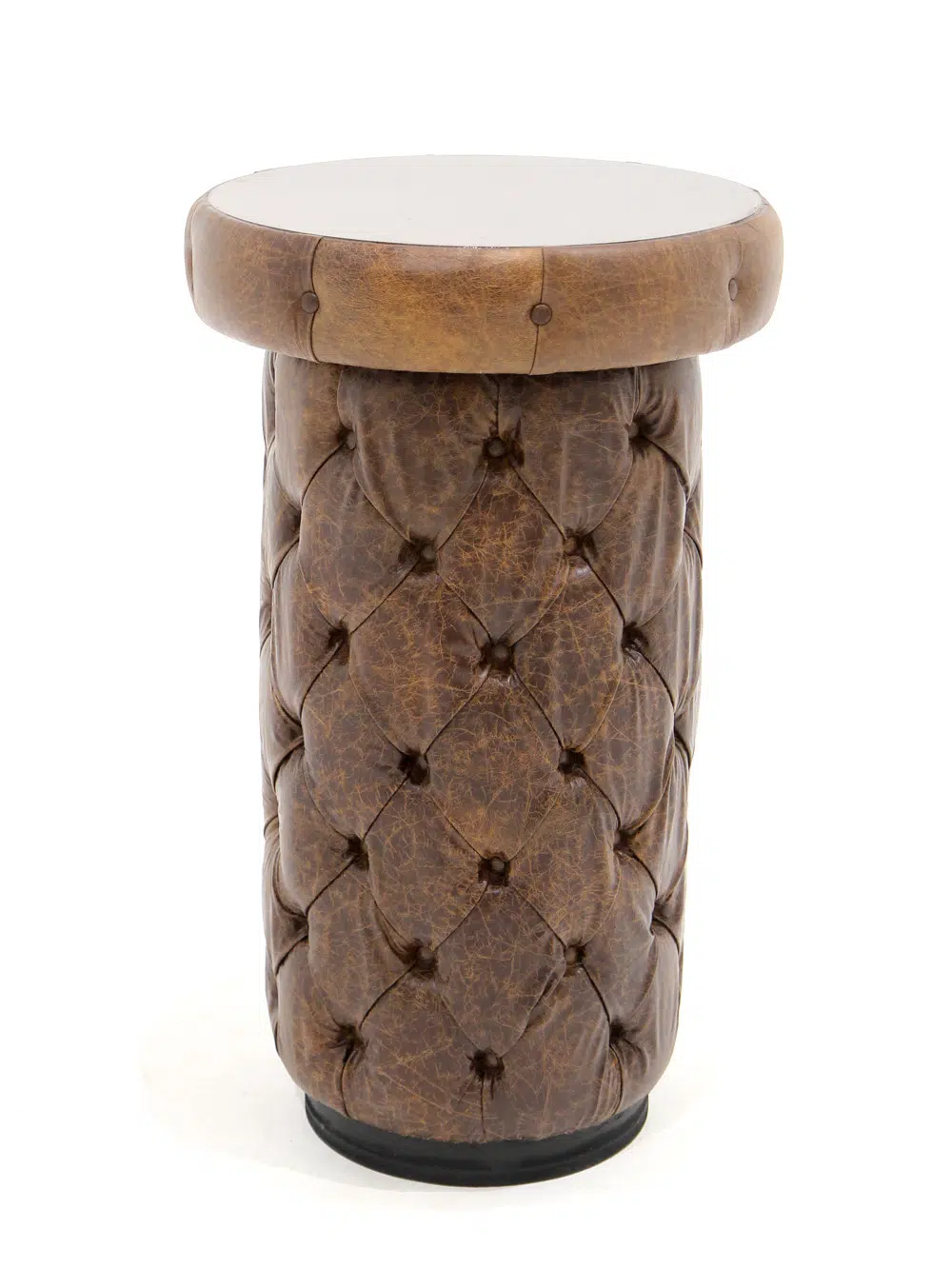 SN4511 Brown Chesterfield Poseur Table_event_prop_hire_218_Optimised