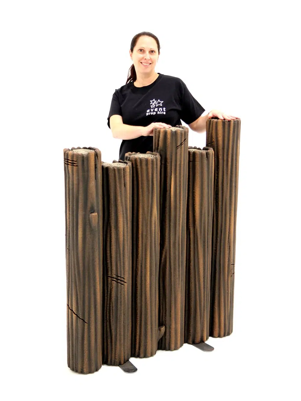 SN4563 Chunky Log Fence Section - Small (1.2m) _event_prop_hire_213_Optimised