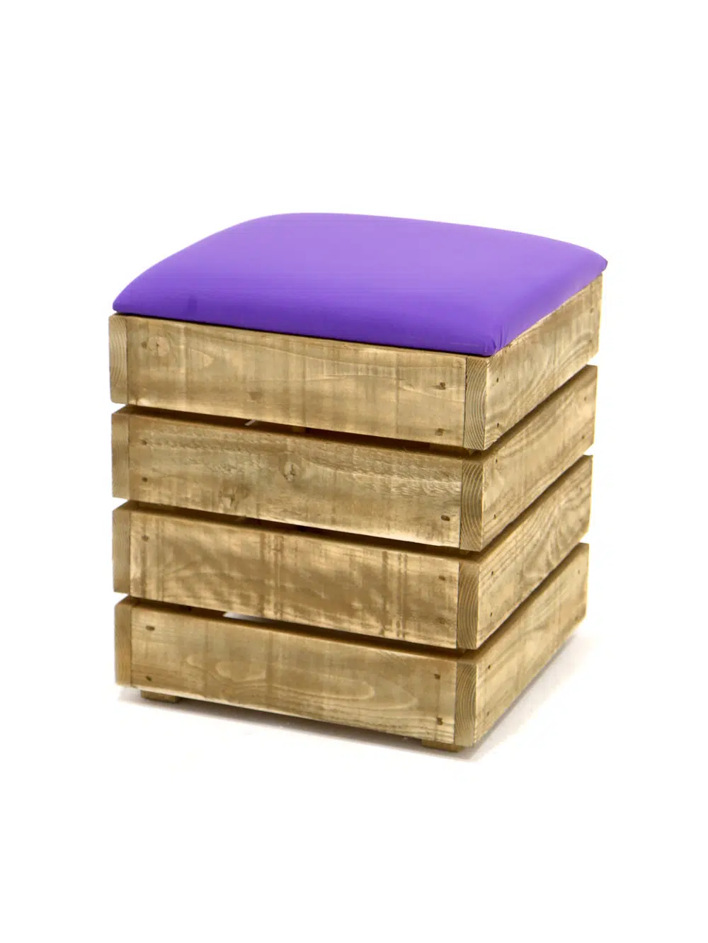 SN4806 Pallet Wood Cube - Purple Pad _event_prop_hire_021
