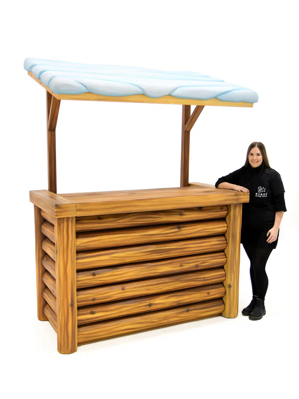 SN4937 Modular Log Bar with Snowy Roof _event_prop_hire_010