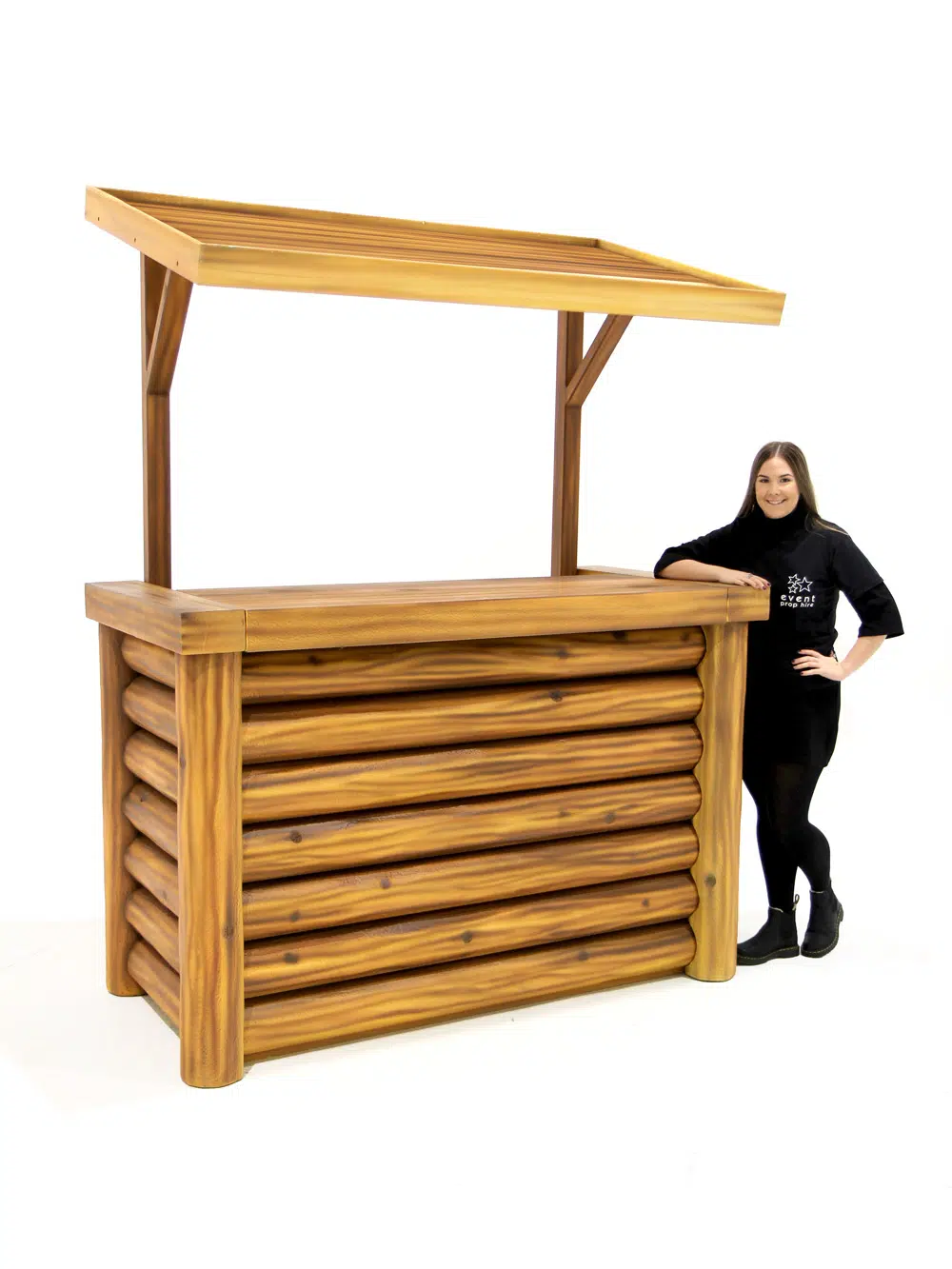 SN5151 Modular Log Bar with Plain Roof _event_prop_hire_012