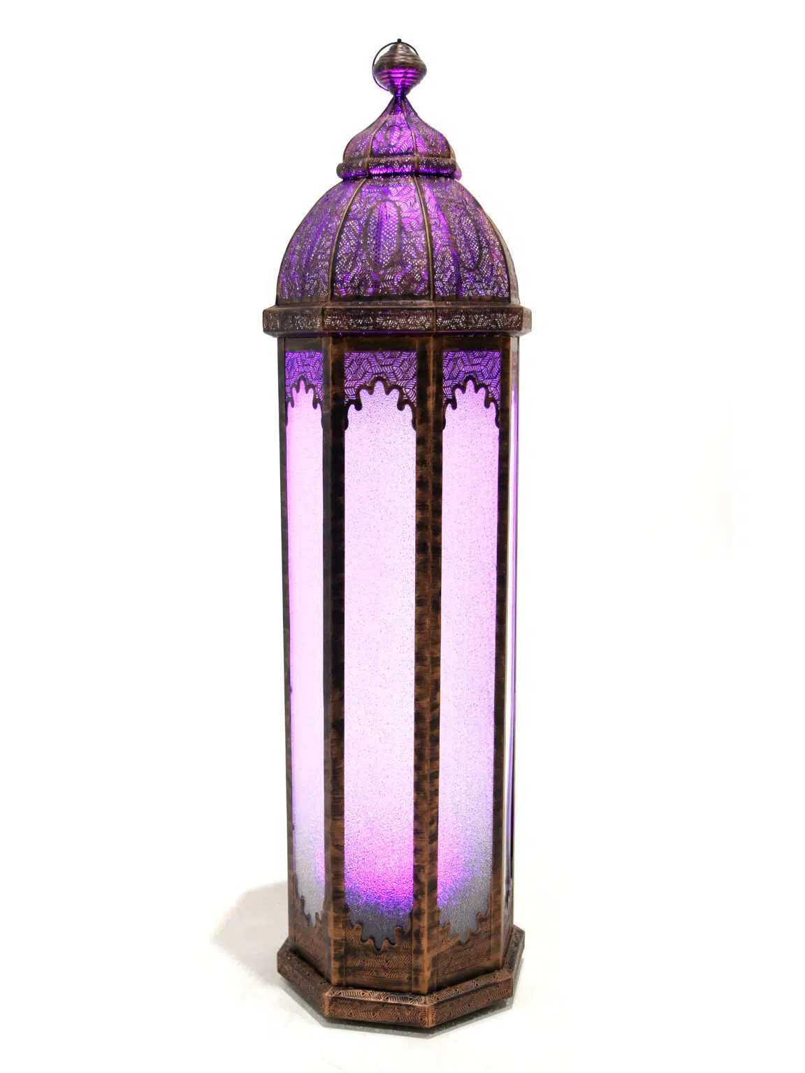 SN5351 Wireless Lit Tall Antique Lantern (Copper) _event_prop_hire_009_High Res