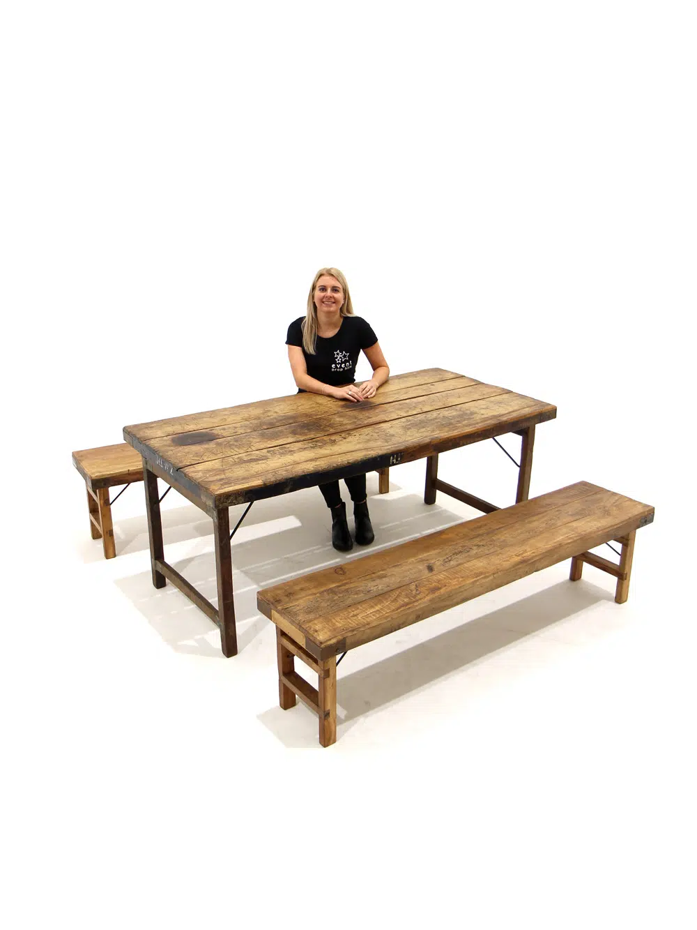 SN5678_SN5679 Chunky Rustic Folding Table_Bench _event_prop_hire_039