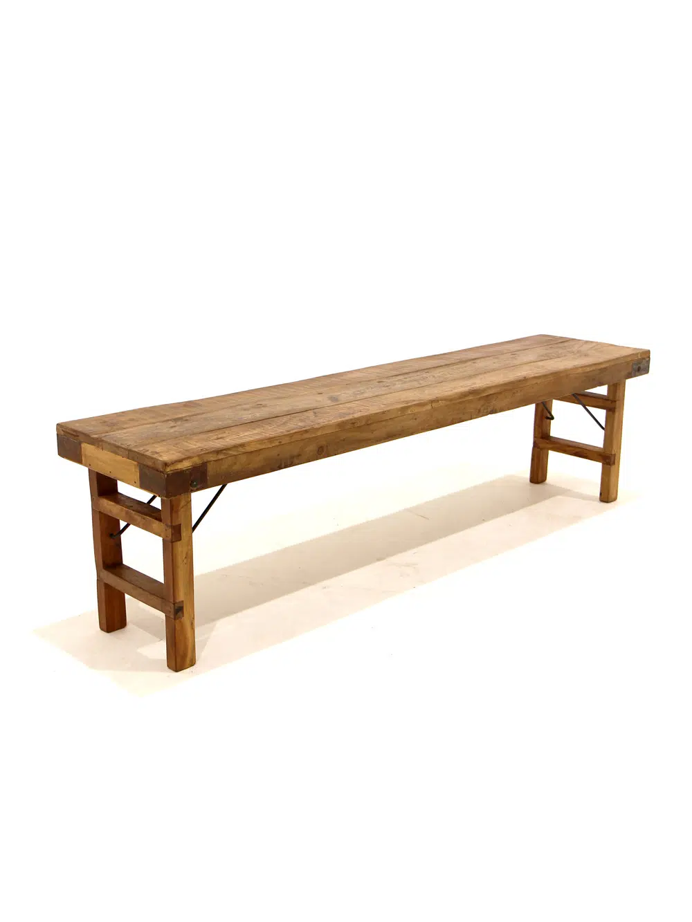 SN5679 Chunky Rustic Folding Bench _event_prop_hire_030