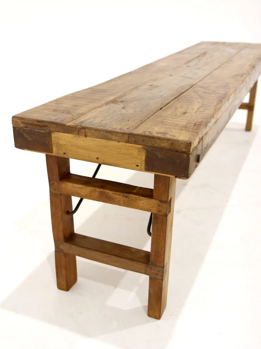 SN5679 Chunky Rustic Folding Bench _event_prop_hire_033