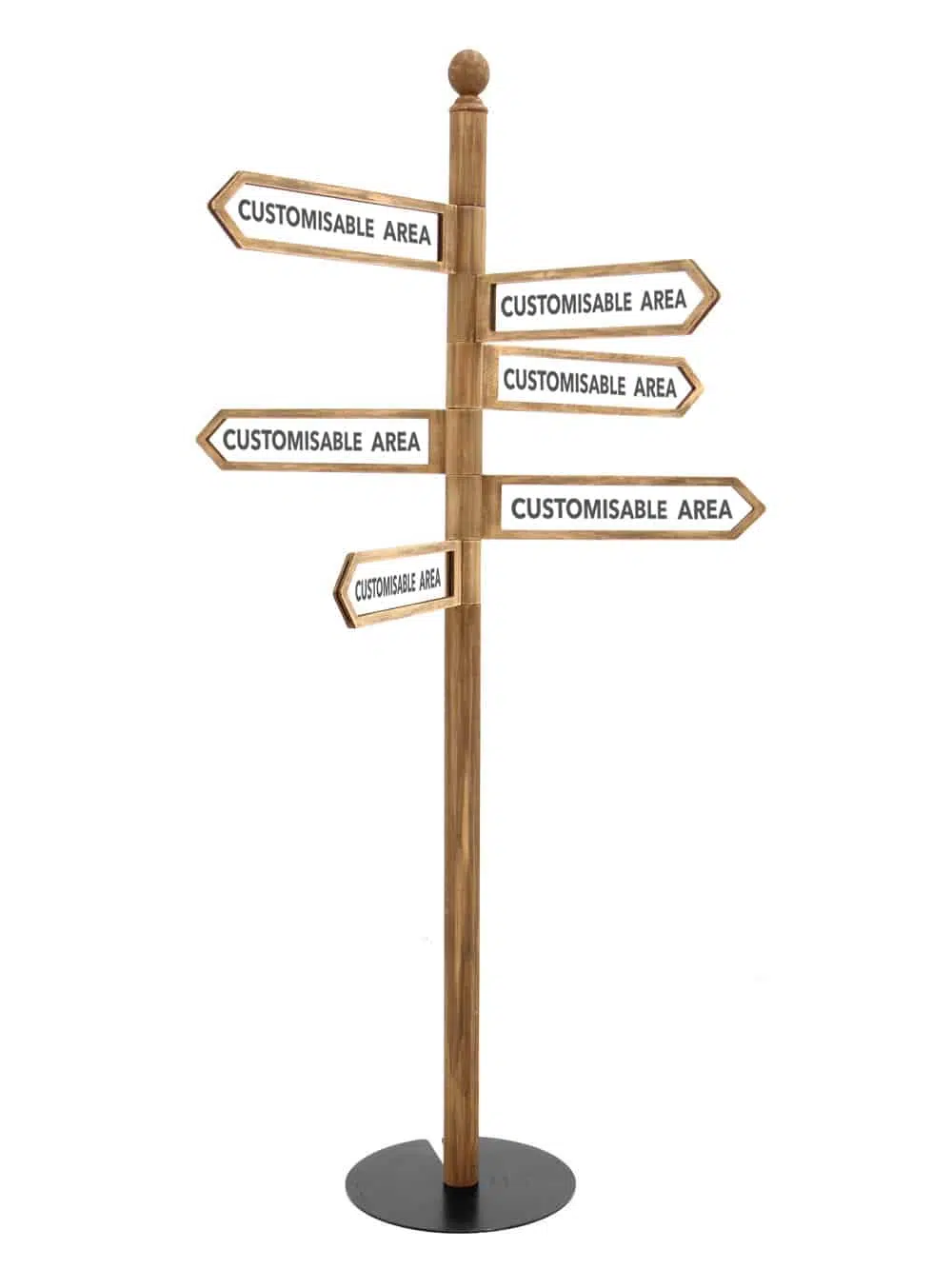 SN5651_Rustic Multi-Directional Sign Post - x6 rotating signs_003