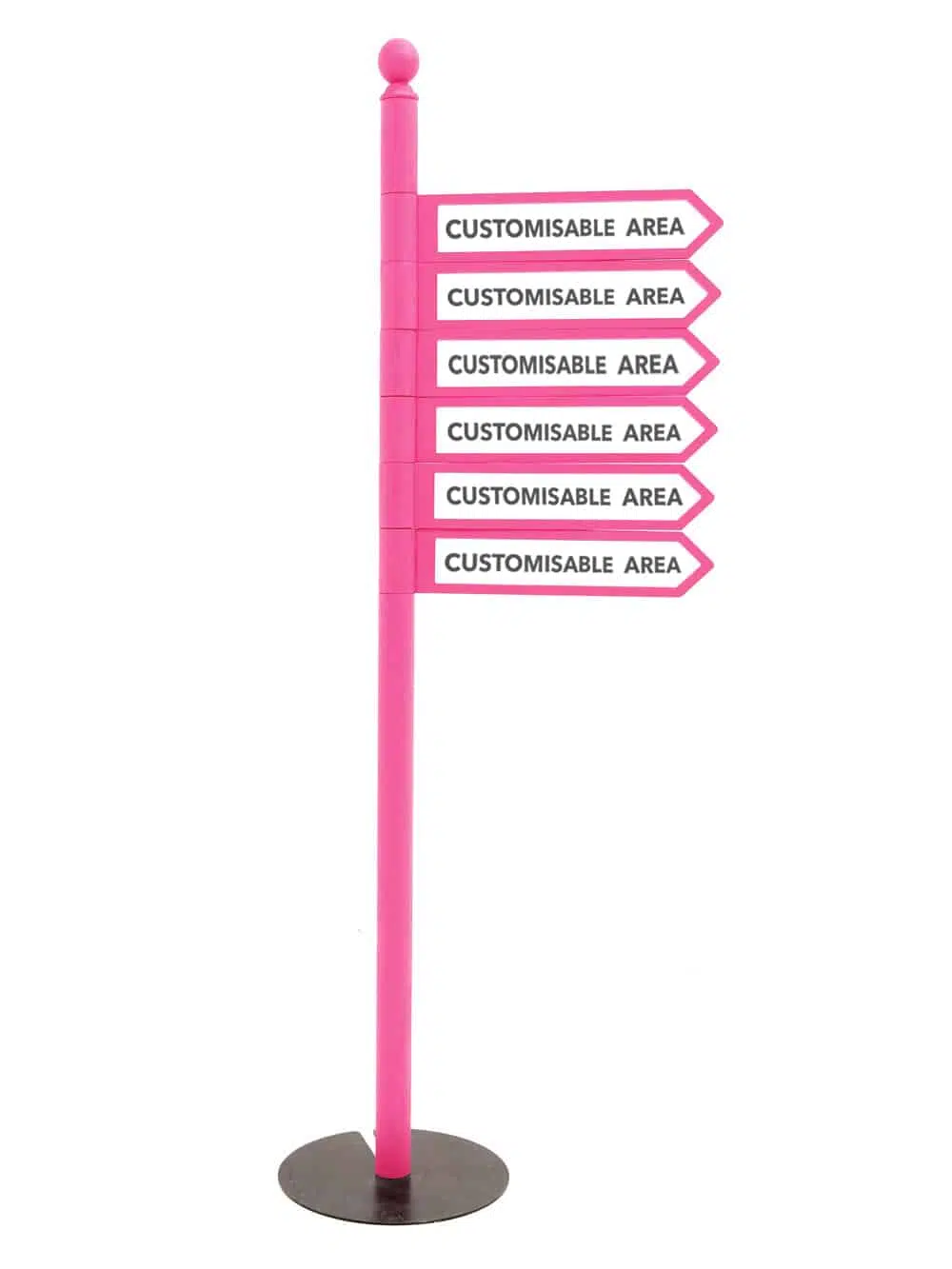 SN5694 Pink Multi Directional Sign Post x6 _event_prop_hire_171_High Res