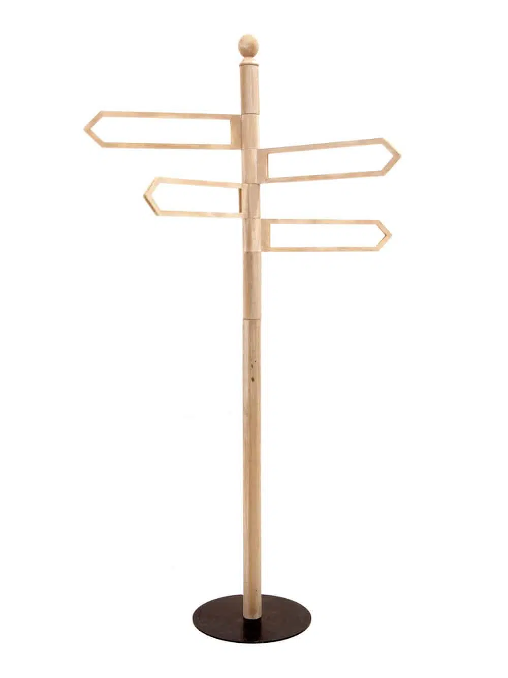 SN5875 Whitewashed Multi Directional Sign Post x4 _event_prop_hire_187_High Res
