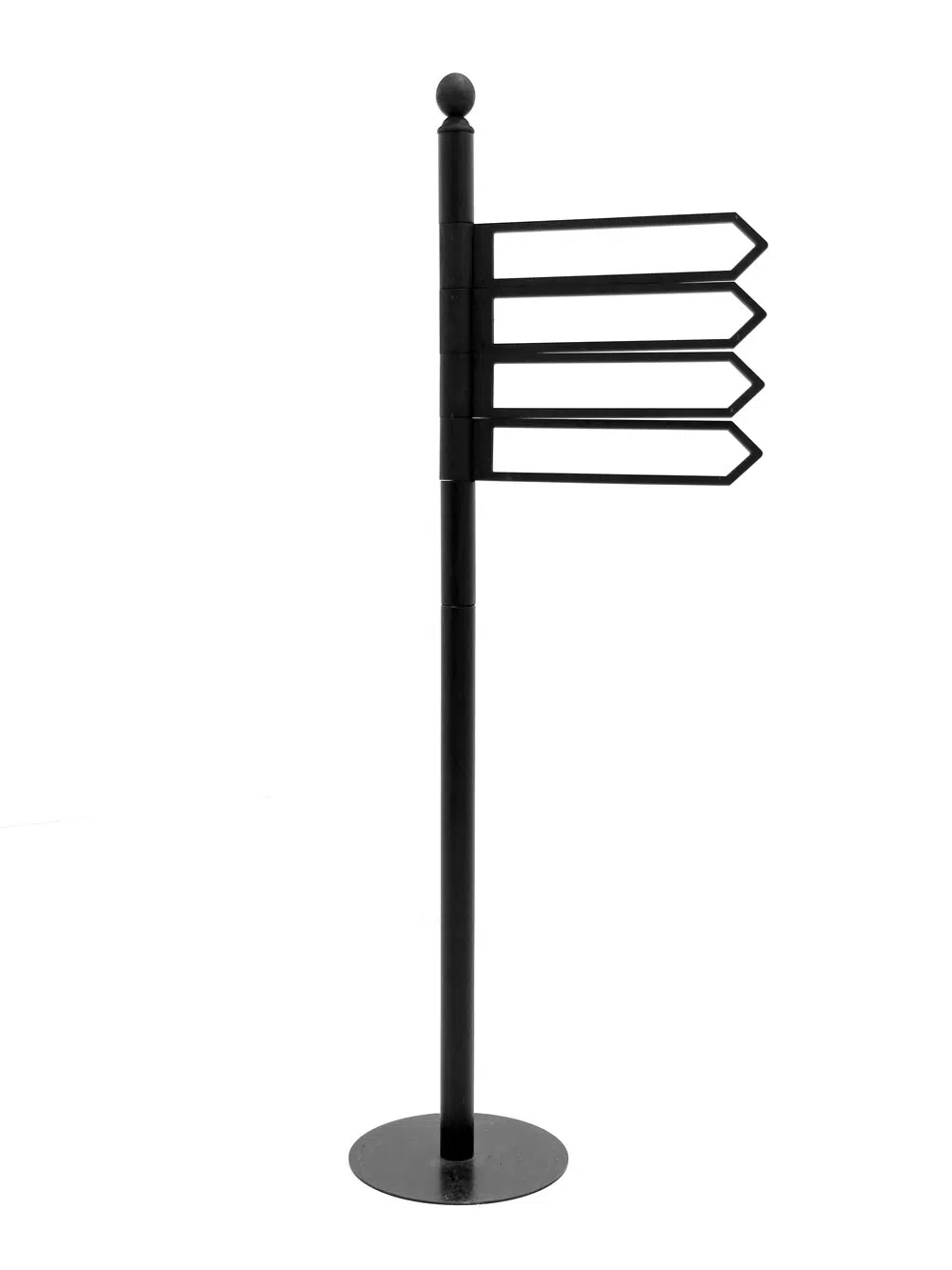 SN5877 Black Multi Directional Sign Post x4 _event_prop_hire_208_High Res