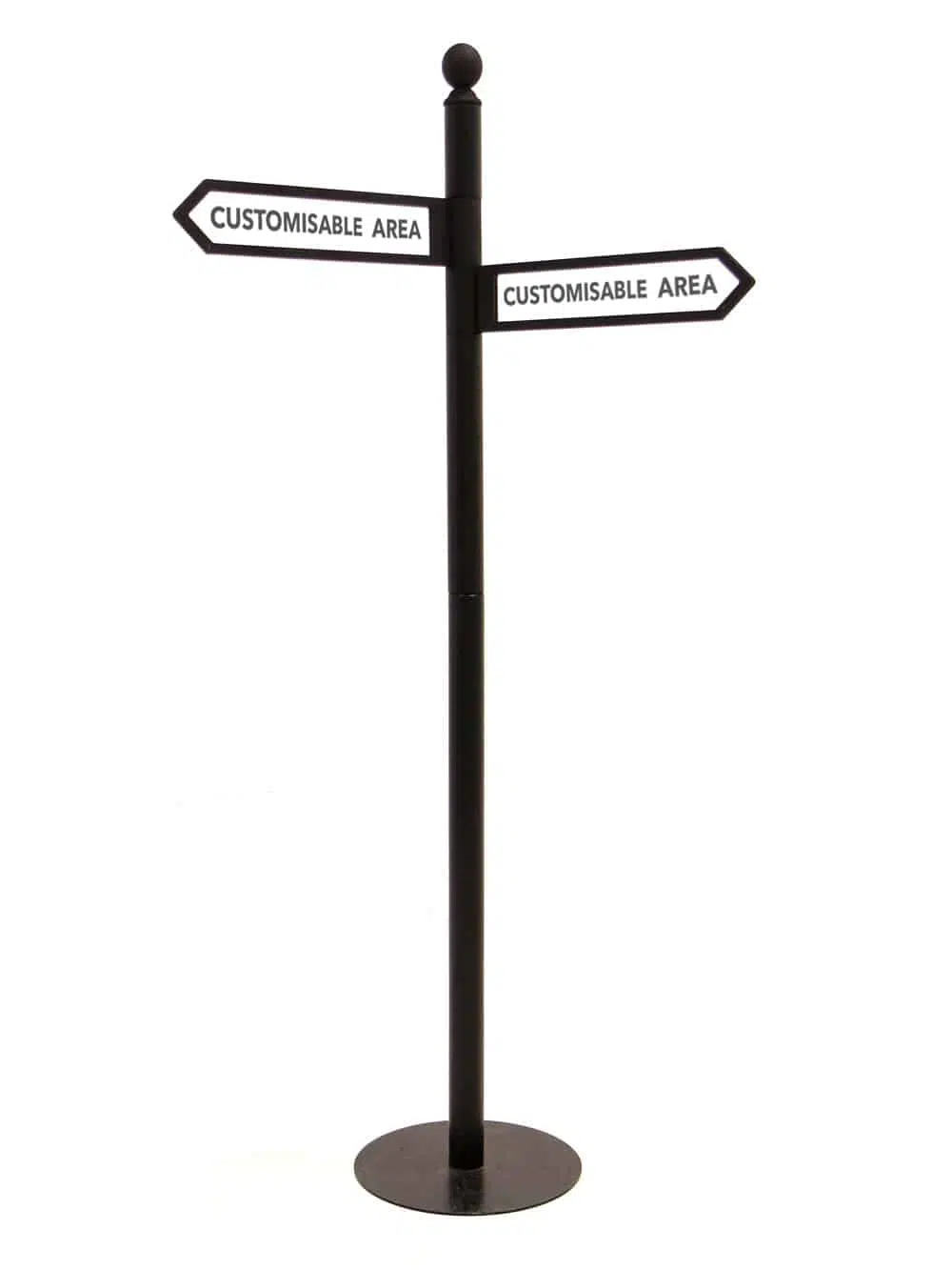 SN5878_Black Multi-Directional Sign Post - x2 rotating signs_005_1