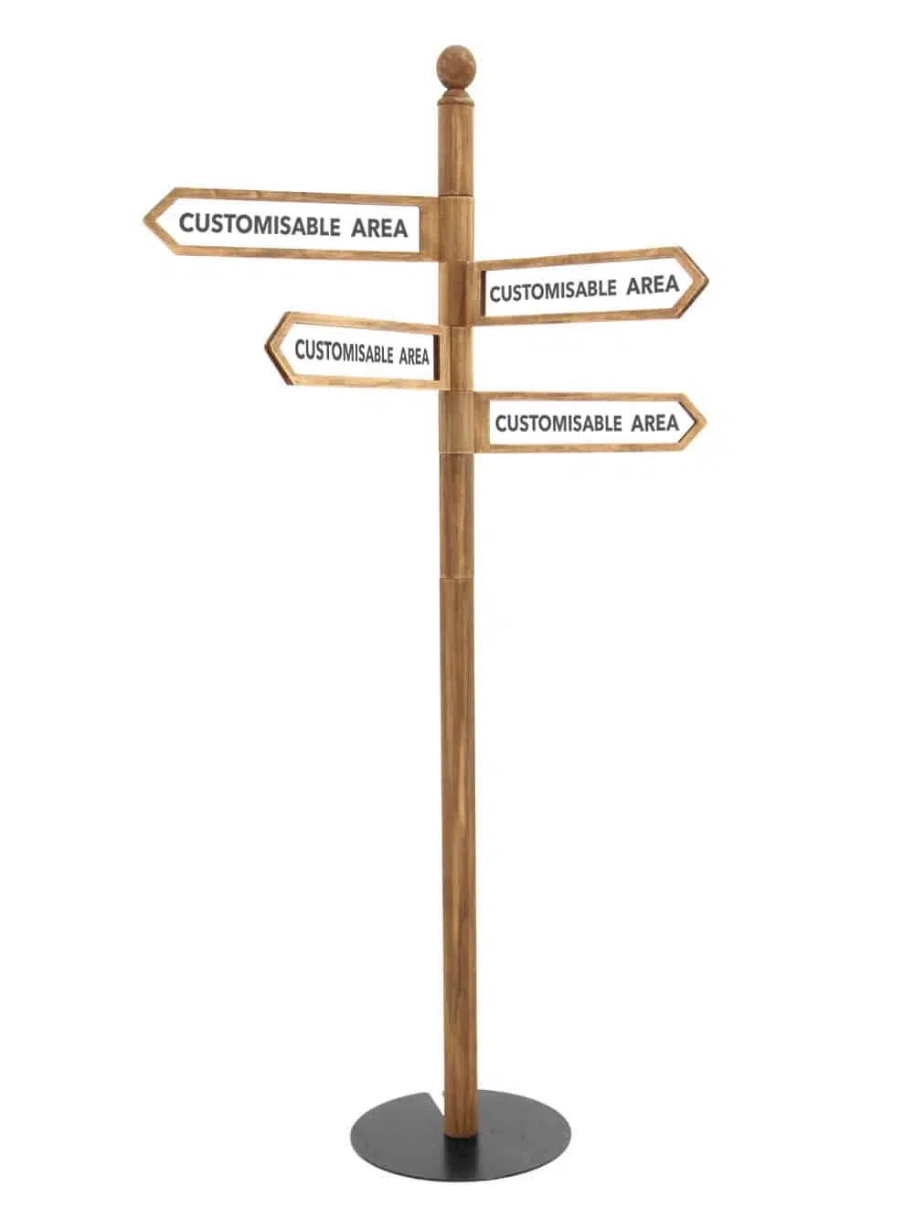 SN5879 Rustic Multi Directional Sign Post x4 _event_prop_hire_151_High Res