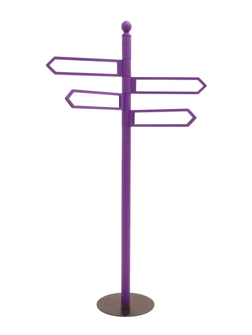 SN5881 Purple Multi Directional Sign Post x4 _event_prop_hire_193_High Res