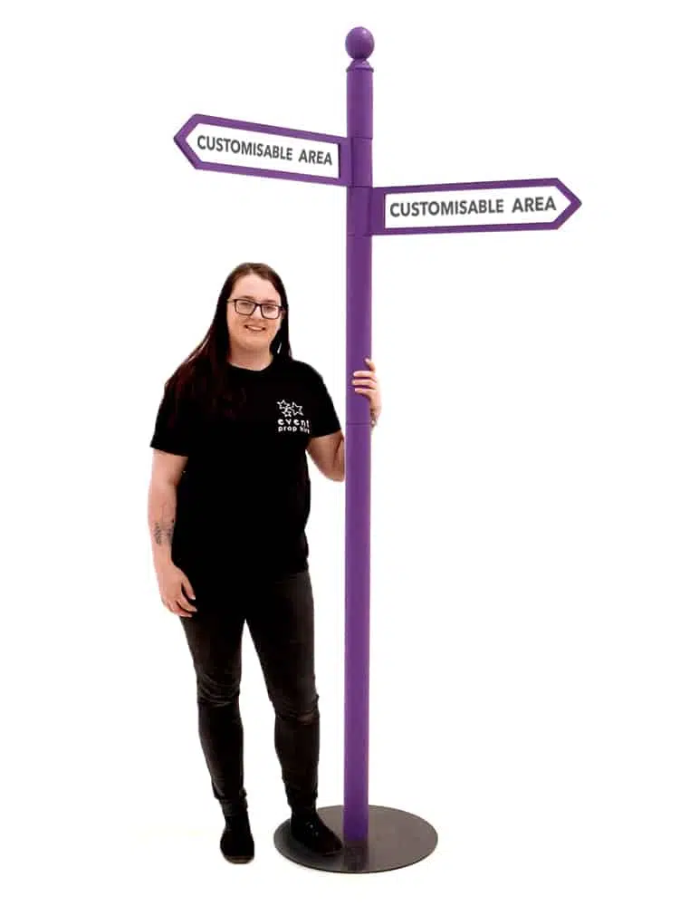 SN5882 - Purple Multi Directional Sign Post x2