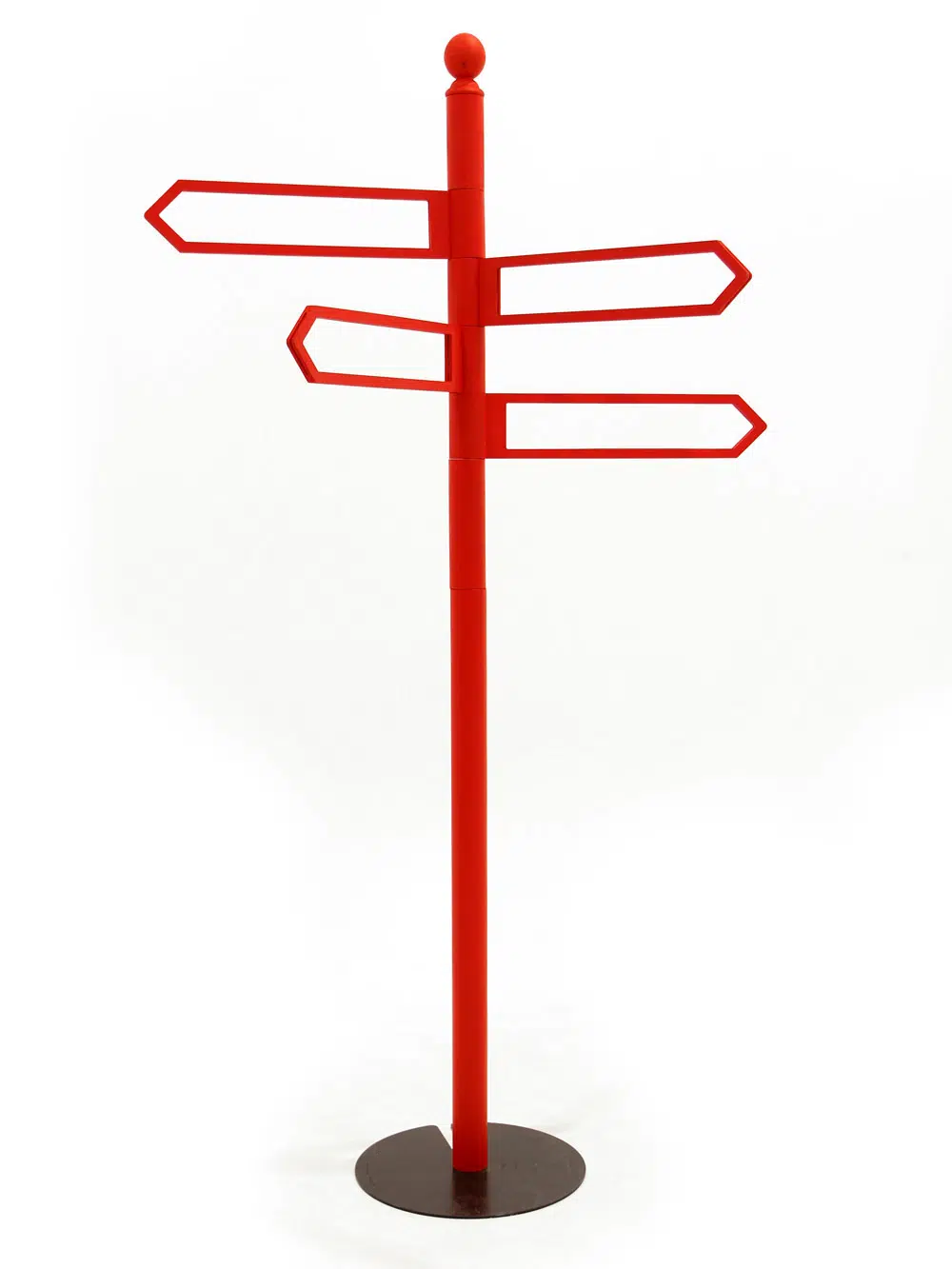 SN5885_Red Multi-Directional Sign Post - x4 rotating signs_006