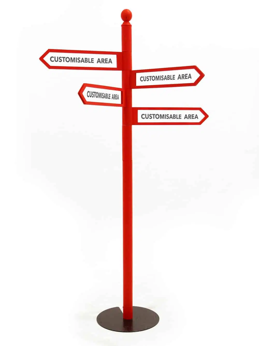 SN5885_Red Multi-Directional Sign Post - x4 rotating signs_006_1