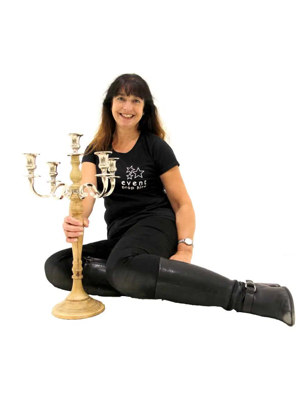 SN5932_Wood & Silver Candelabra_234