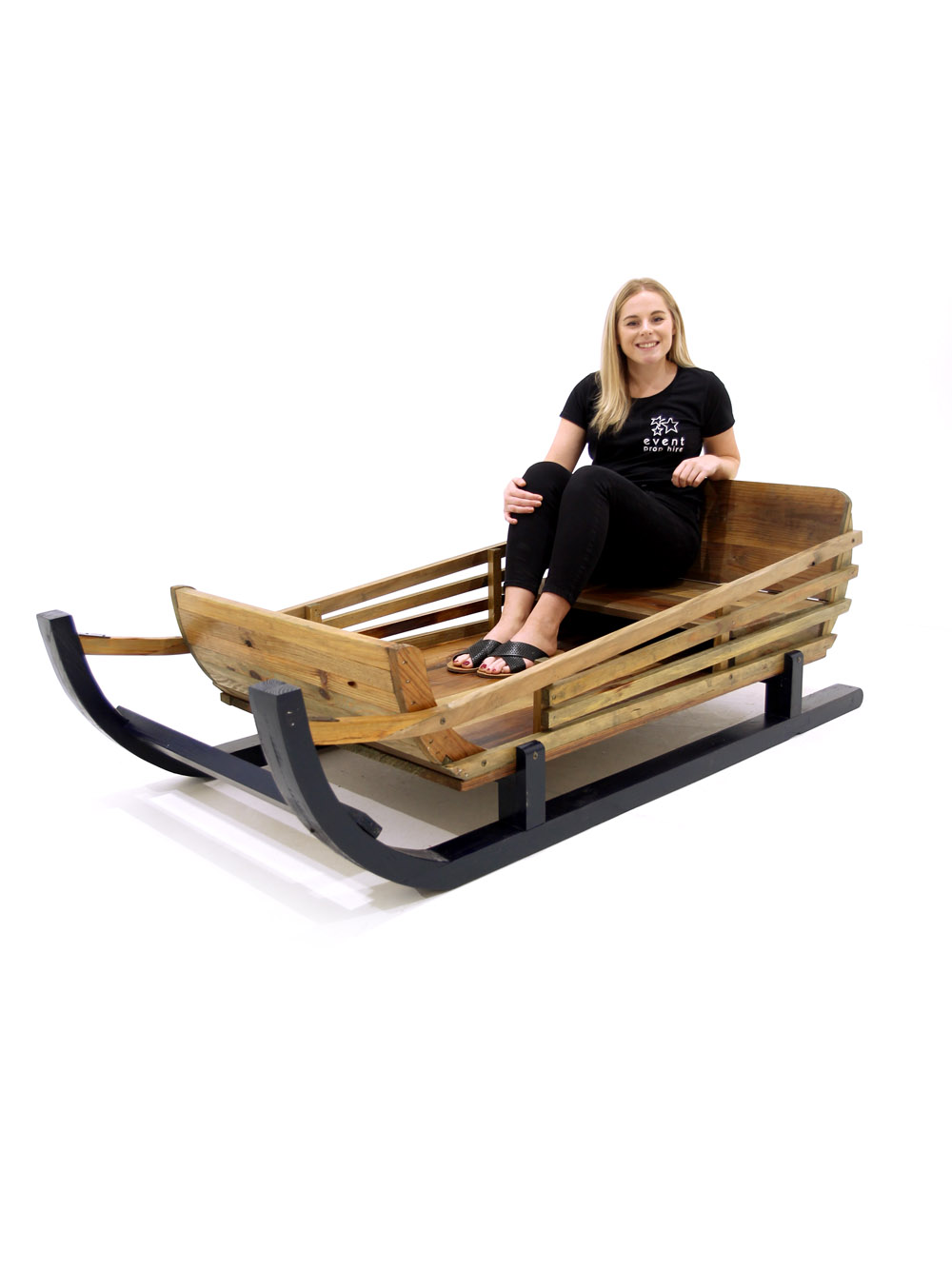 SN5933_Rustiic Wooden Sleigh_116