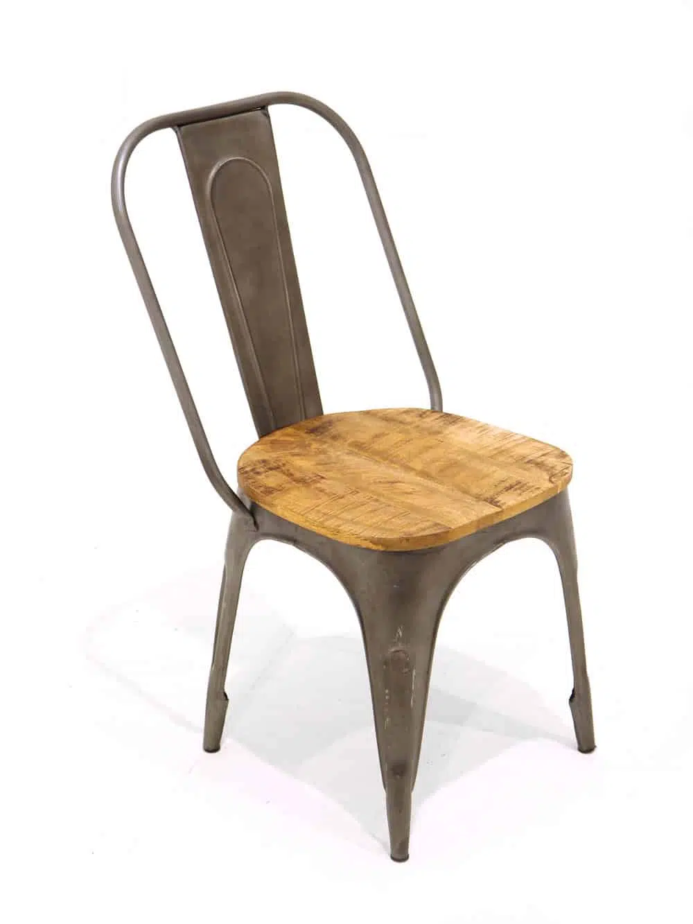 SN5994_Industrial Style Wood & Metal Chair_002