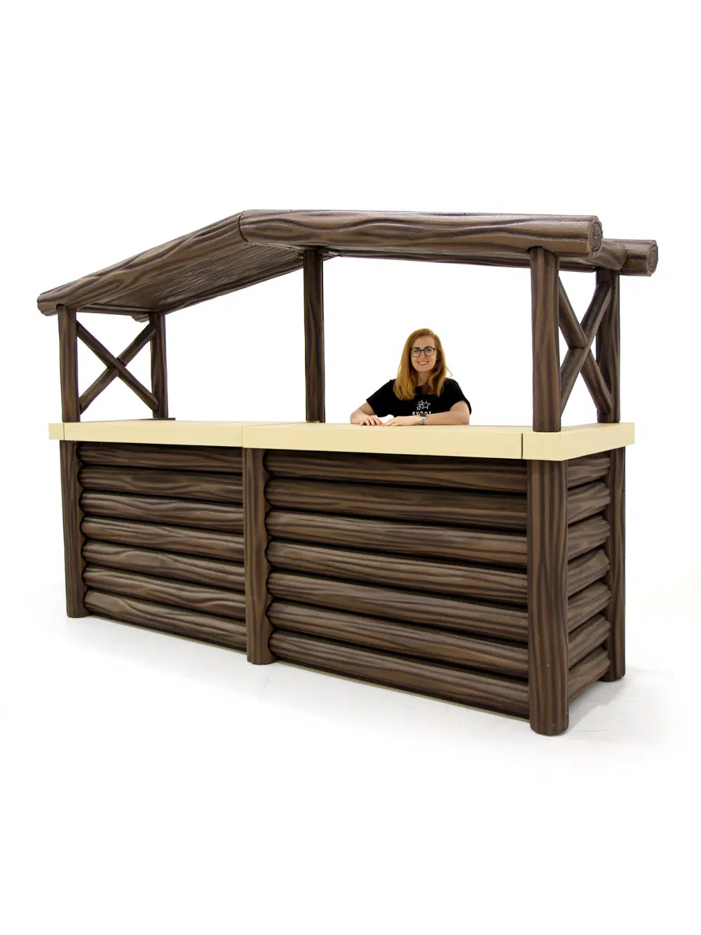 SN5779_Dark Wood Modular Log Bar with Roof_197